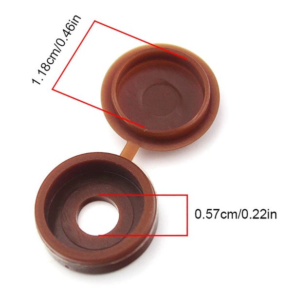 100Pcs Nails Screw Caps Nylon Protective Covers 7 Colors Optional Carousel 7