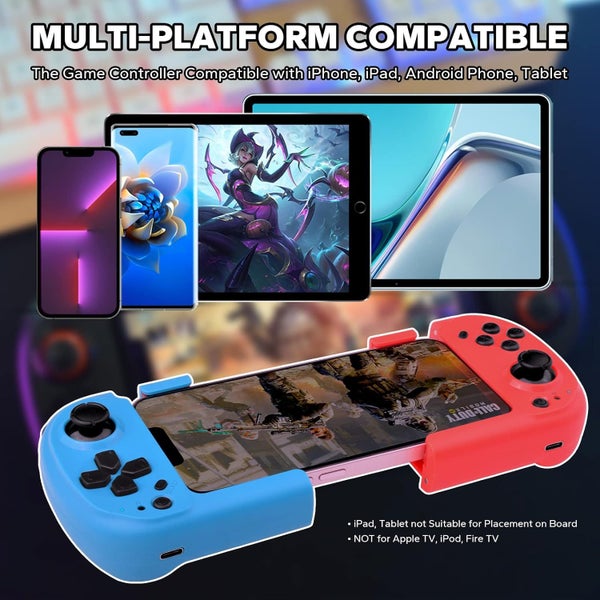 Mobile Gaming Controller for iPhone iOS Android PC Wireless Gamepad Joystick Carousel 1