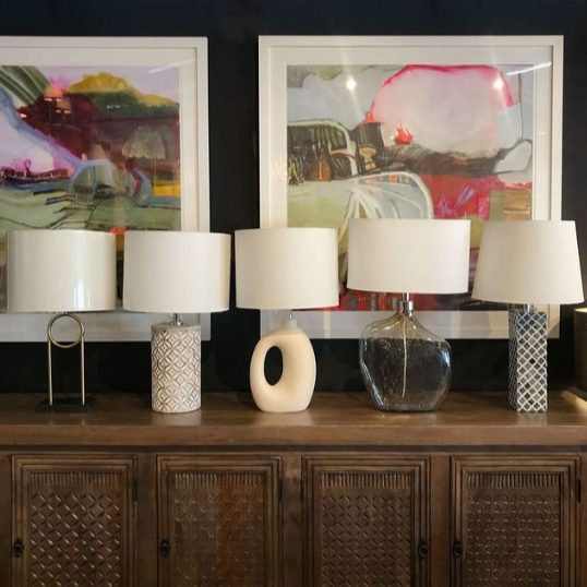 Grey Clover Bone Lamp Carousel 2