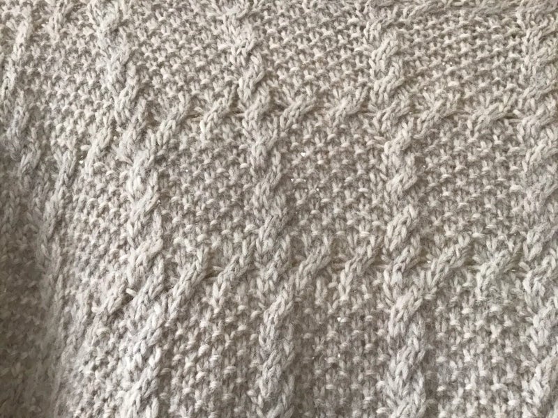 Gorgeous 100% Wool Cable Knitting Jumper Unisex Carousel 3