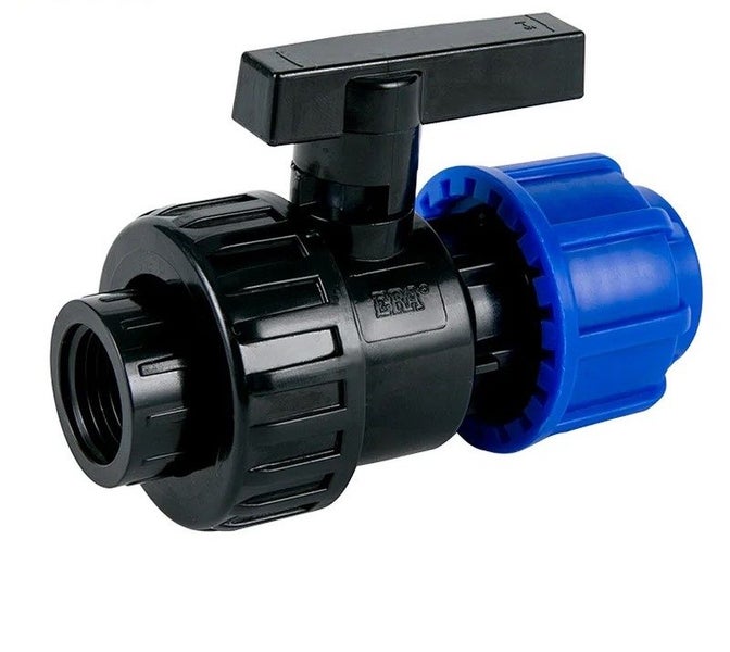 32mm - 25mm Threaded Female Union Valve for Main Blue (MDPE) pipe and fittings Carousel 1