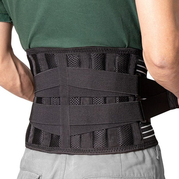 Adjustable Lumbar Back Belt Trainer Lumbar Pad Fitness Gym Waist Support Belts Carousel 1