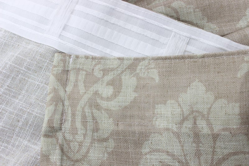Patterned Curtains with Tripleweave Lining 1.2-2m (gathered) x 1.6m * A PAIR* Carousel 1