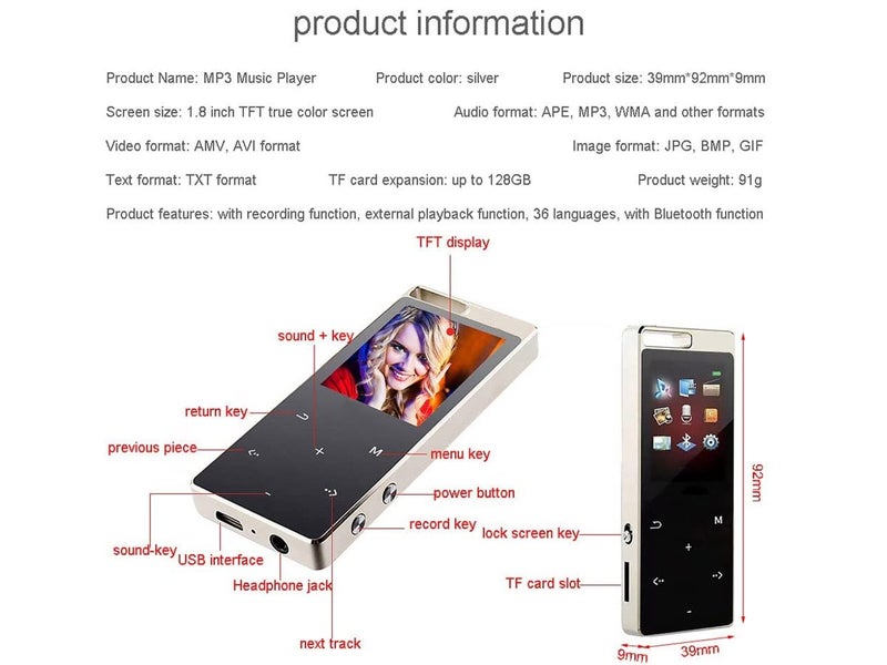 PTN New MP4 Player Clearance Clearance Carousel 10