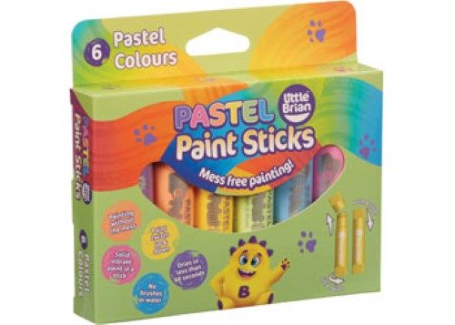 Little Brian Paint Sticks - Pastel 6pk Carousel 1