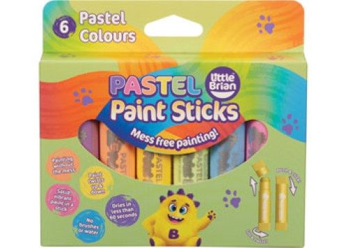 Little Brian Paint Sticks - Pastel 6pk Carousel 3