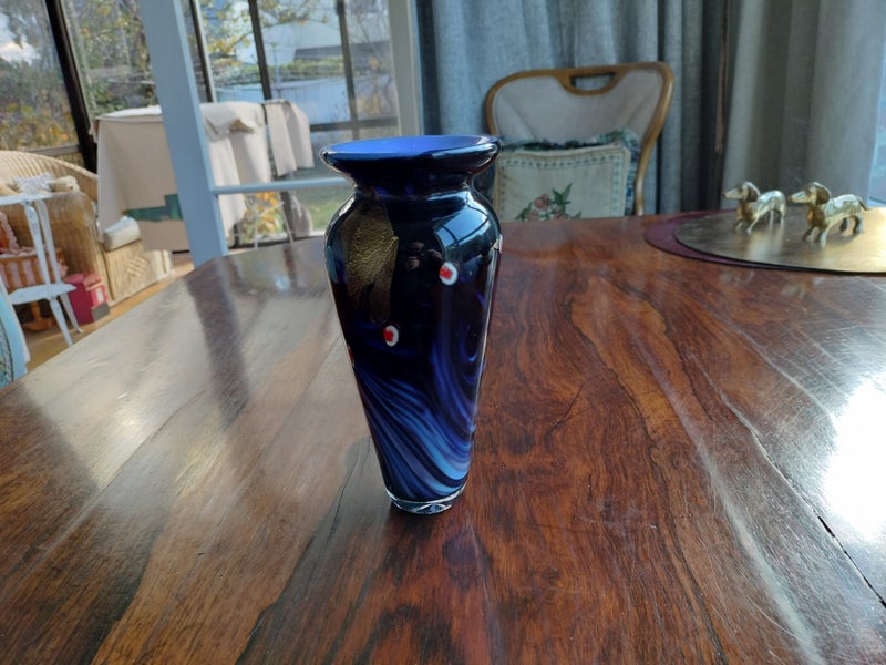 Original Venus Studio Art Glass NZ Vase Carousel 1
