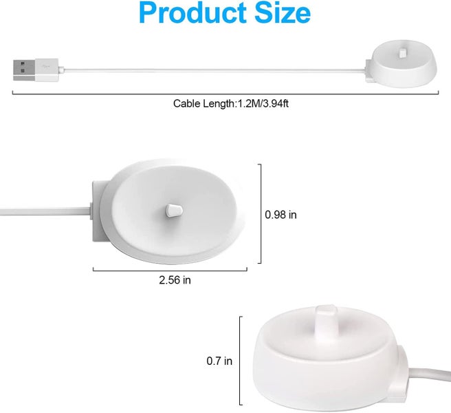 USB Charger for Braun Oral-b Electric Toothbrush Carousel 4