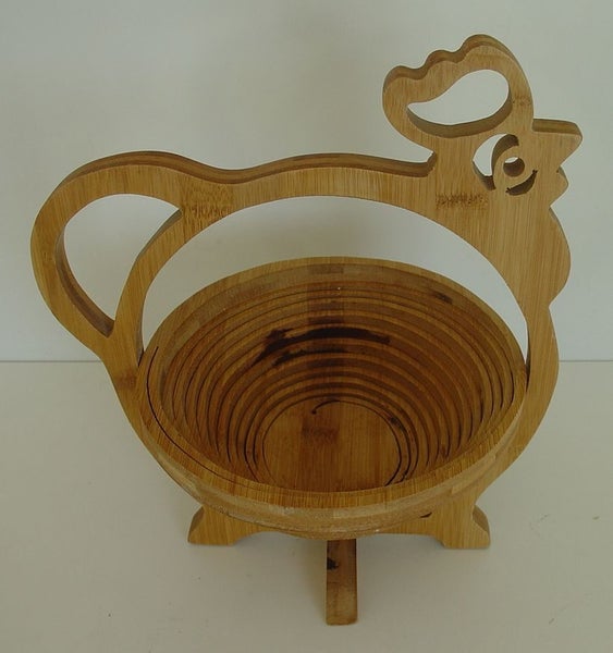 Craft Made Wooden Egg Bowl Carousel 1