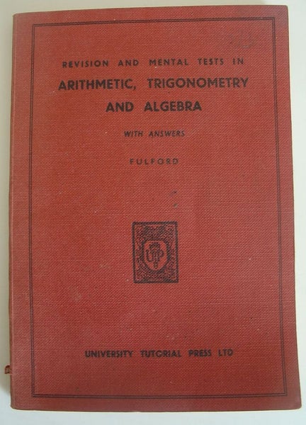 Mental Tests In Arithmetic Trigonometry Algebra Carousel 1