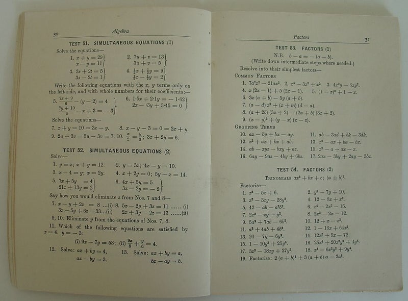 Mental Tests In Arithmetic Trigonometry Algebra Carousel 7