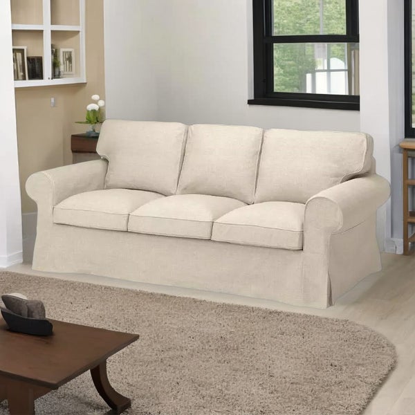 IKEA EKTORP 3-seat sofa, Kilanda light beige Carousel 1