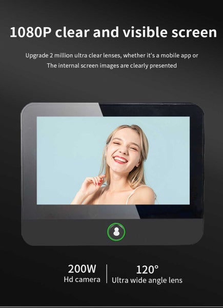 Home Security WIFI Smart Video Peephole Viewer 200W 1080P Doorbell Detection Carousel 5