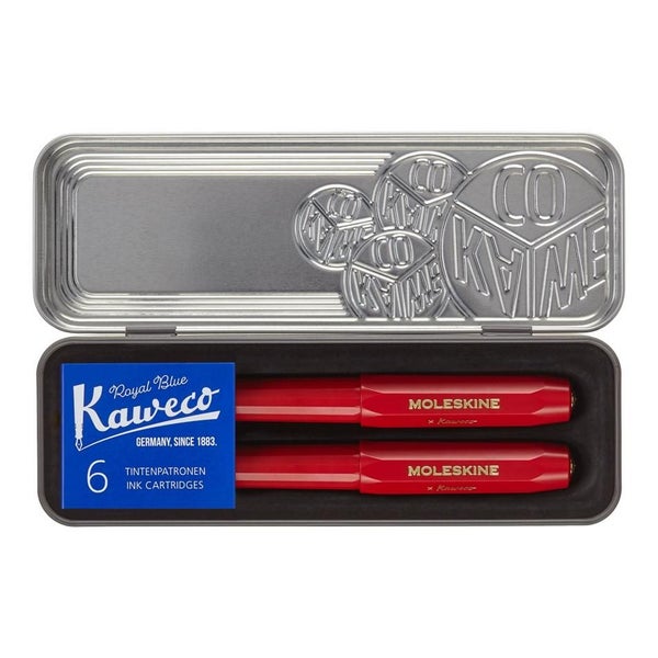 Moleskine Kaweco Ballpoint + Fountain Pen Set Red MKAWPENSETFRED Carousel 2