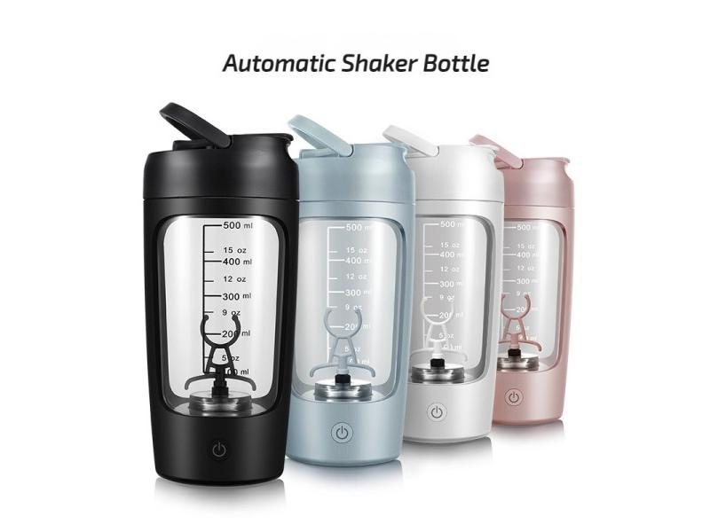 USB Electric Protein Shaker Bottle Portable 1200mAh Rechargeable Blender Cup Carousel 2