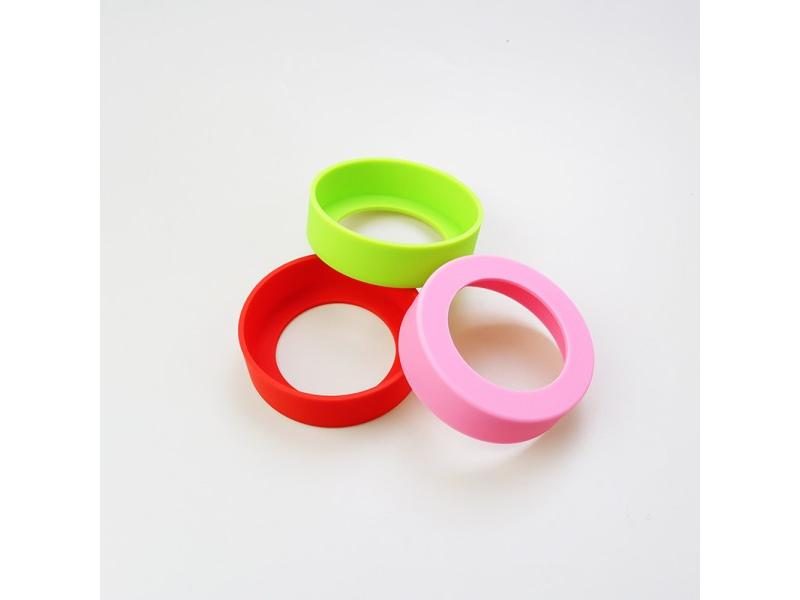 28 Colors 6.5CM Silicone Coasters Cup Bottom Cover Cup Bottom Ring Coaster Carousel 2