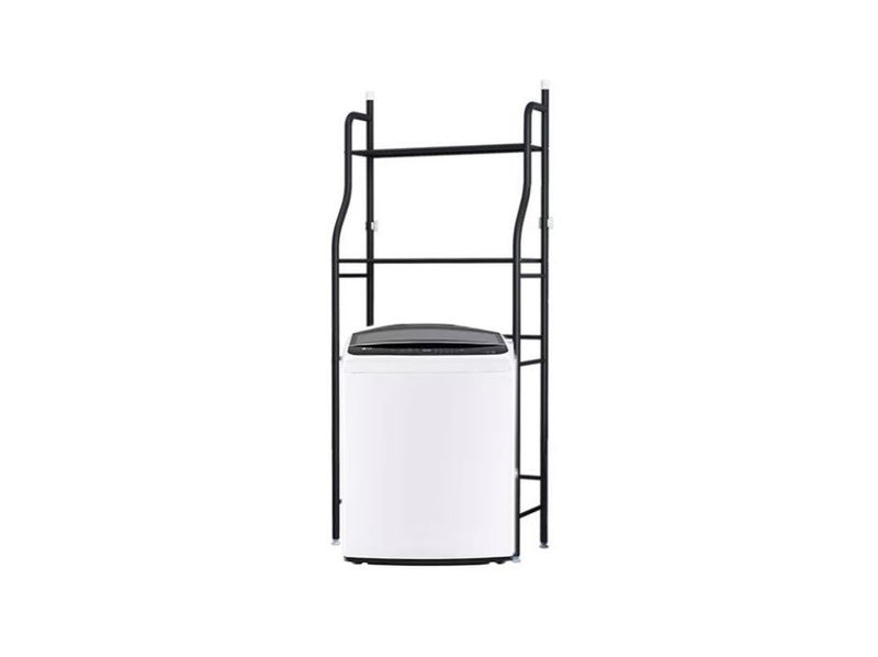 PTN BLACK 2 Tier Top Loader Washing Machine Dryer Rack Laundry Storage Shelf Carousel 1