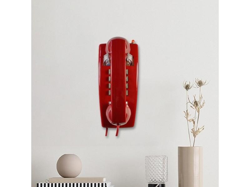 Retro Wall Phone Handset Volume Control Wall Telephone For Bathroom School Carousel 1