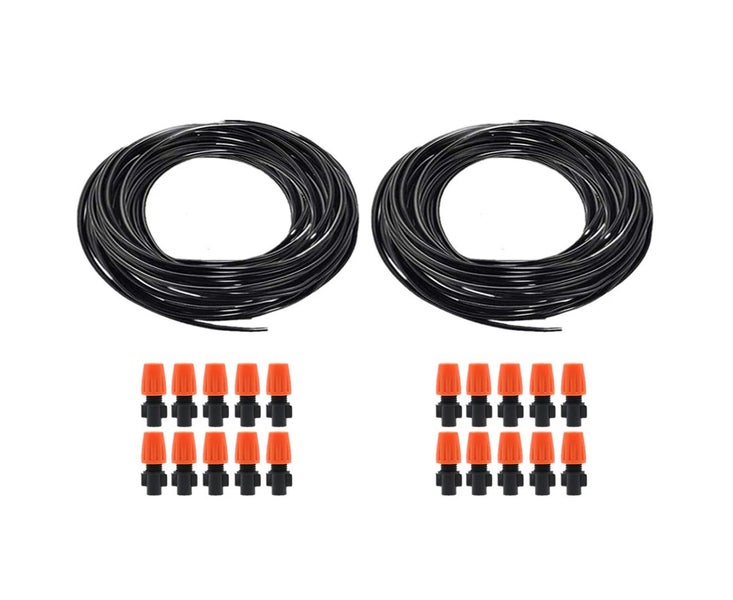 Garden Irrigation System with Adjustable Nozzle Sprinkler Carousel 1