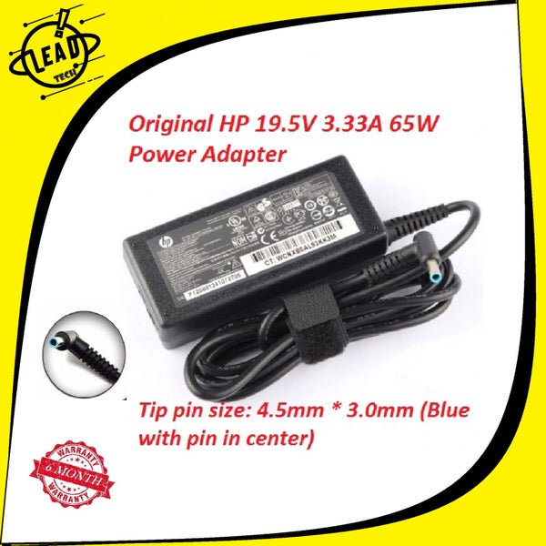 65W Original HP Laptop Adapter Charger for HP ENVY 4 6 SLEEKBOOK 4.5mmx3.0mm Carousel 1