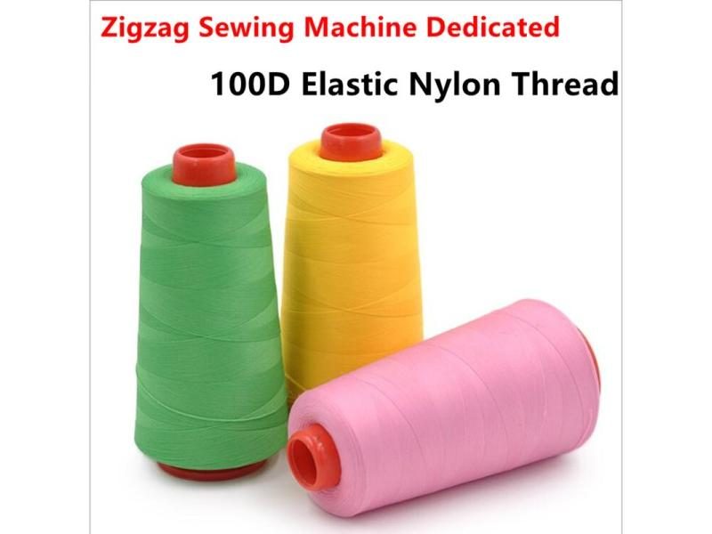 1Roll 100D Nylon Sewing Thread For Elastic Fabric Knitted Underwear Carousel 2