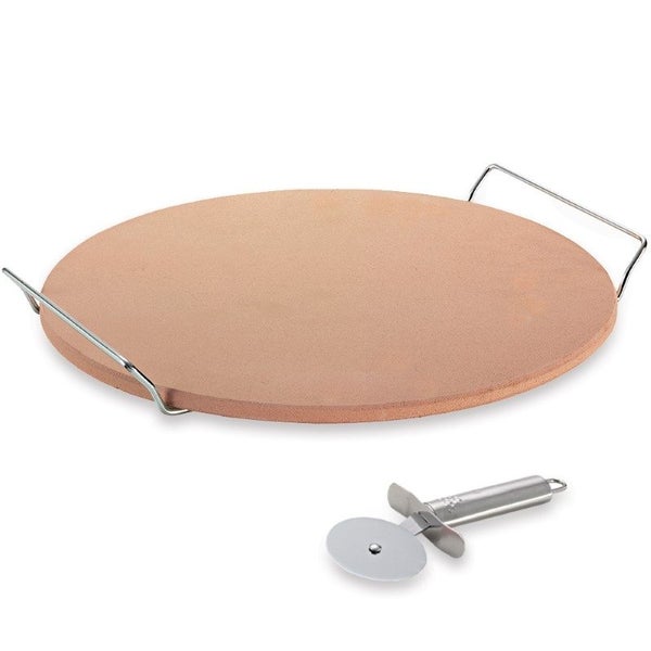 Pizza Stone Set With Rack & Pizza Cutter Carousel 2