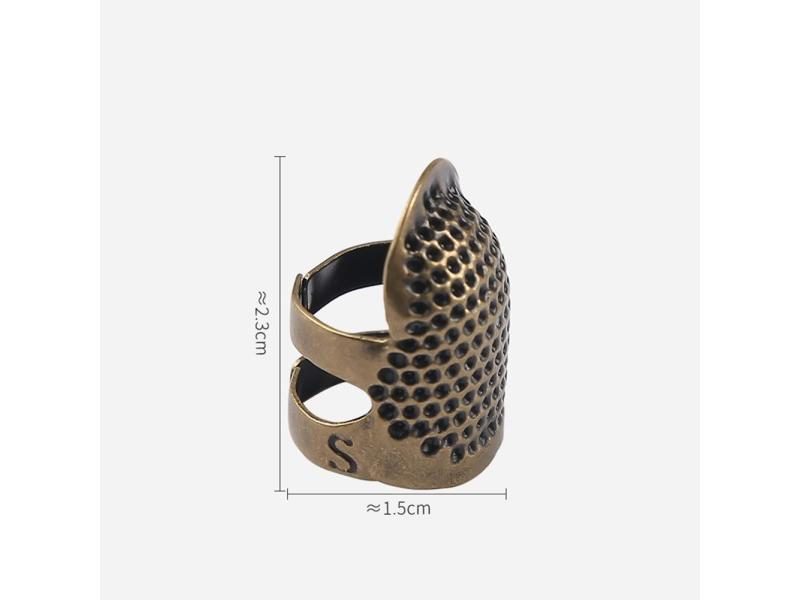 Finger Protector Vintage Gold Needle Thimble Metal Sewing Accessories Carousel 1
