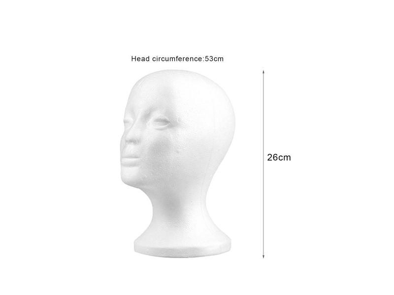 Head Model Lightweight Multi-function Foam Female Wigs Display Stand Carousel 1