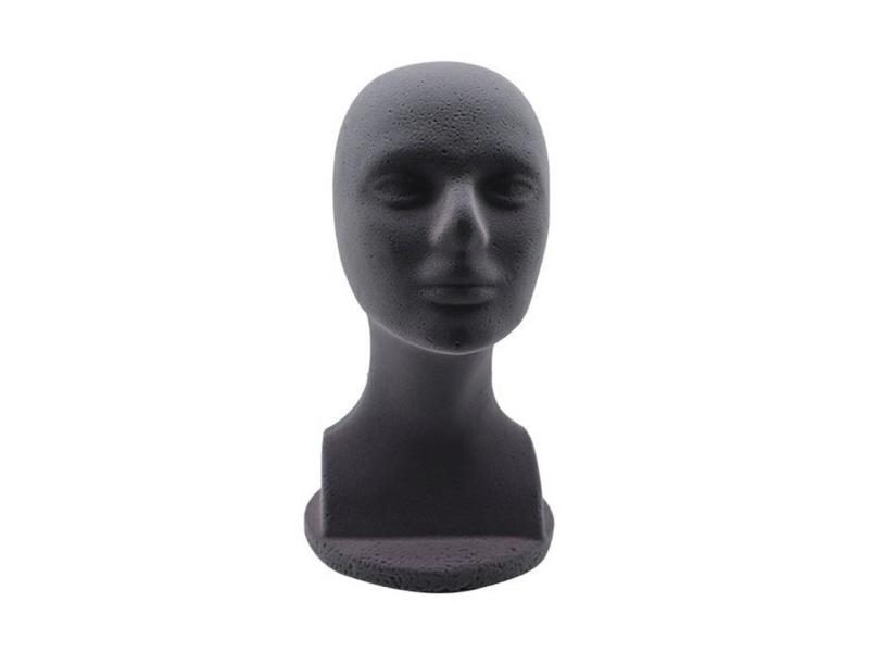 Abstract EPS Flocking Head Practical Mannequin Head Model Wig Glasses Scarf Carousel 1