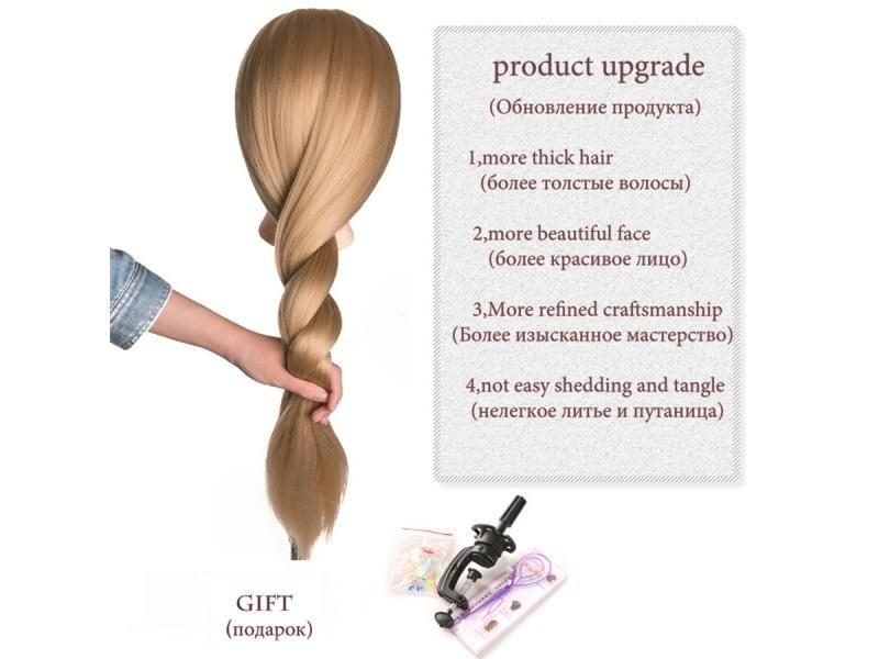 Female Mannequin Hairdressing Styling Training Head High Quality Professional Carousel 1