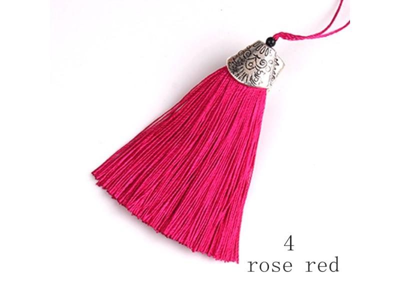 5/10Pcs 8CM Hanging Rope Silk Tassels Fringe Sewing Bang Tassel Trim Key Carousel 1