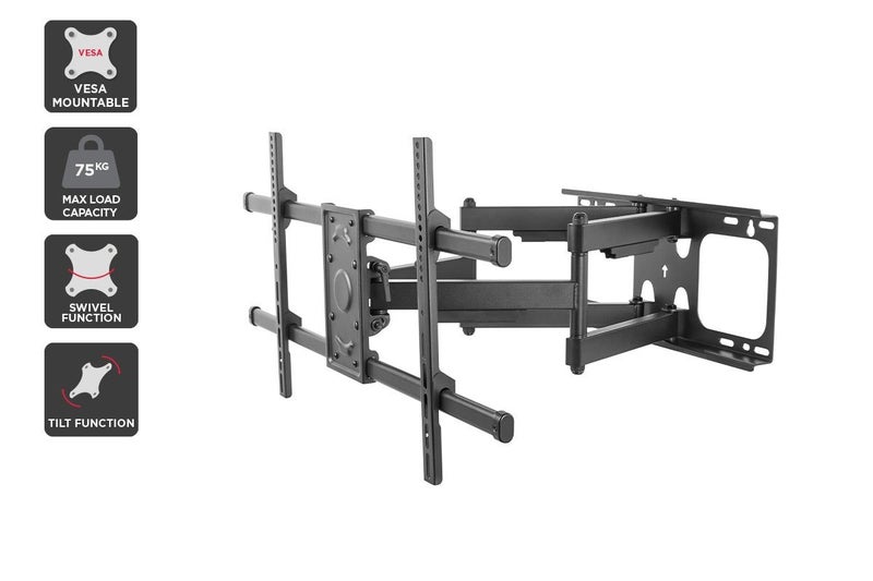 Kogan Tilt Extendable Full Motion Heavy Duty Wall Mount for 43" - 90" TVs Carousel 1