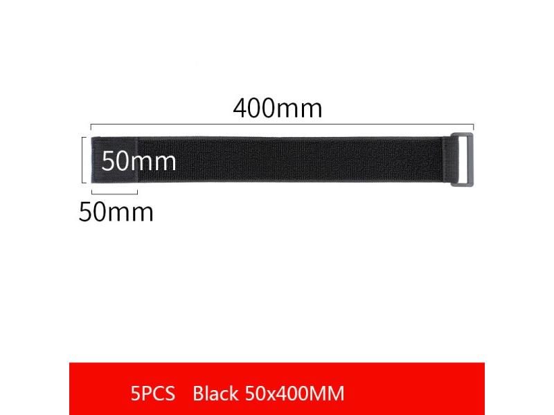 2/5PCS Customizable Elastic Reverse Buckle Nylon Magic Elastic Band Hook Loop Carousel 1