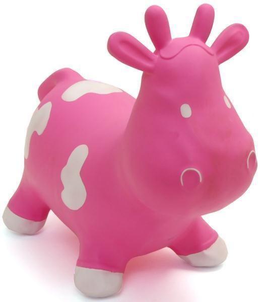 Happy Hopperz - Pink Cow (Small) Carousel 1
