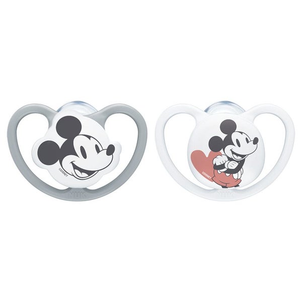 NUK: Silicone Space Soothers Mickey - 2 Pack (0-6 months) Carousel 1