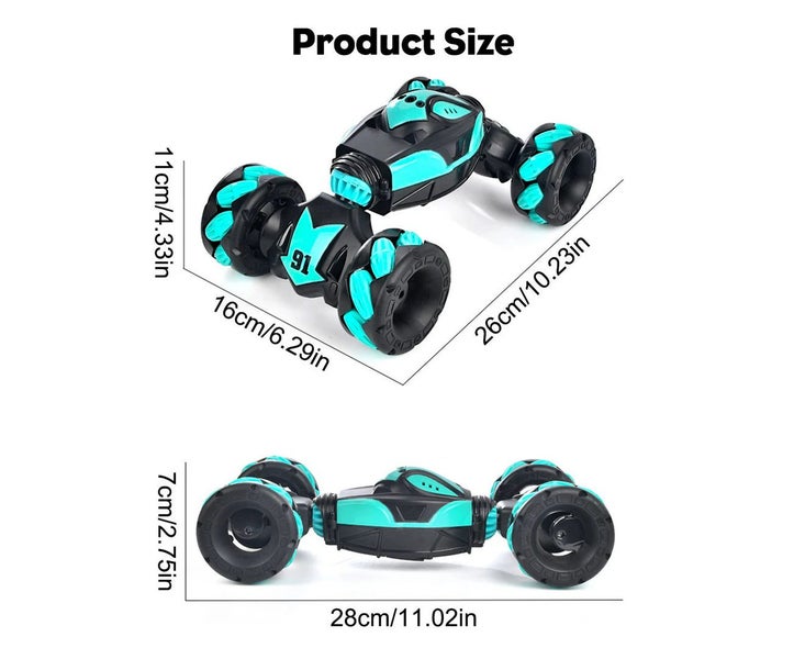 USB Charging Remote Control Stunt Car Gesture Sensor 4WD Double-sided 360o Ro... Carousel 4