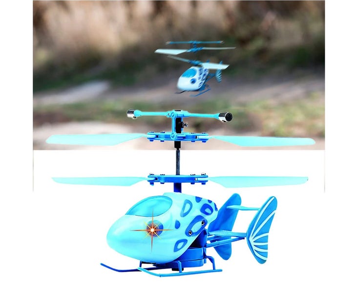 2.4G 2CH Mini RC Infrared Induction Helicopter Light Gyro Drone Model Kids To... Carousel 3