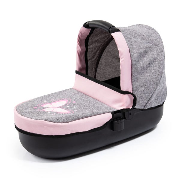 Bayer KD PRAM WITH HANDBAG - Pink & Grey Carousel 8