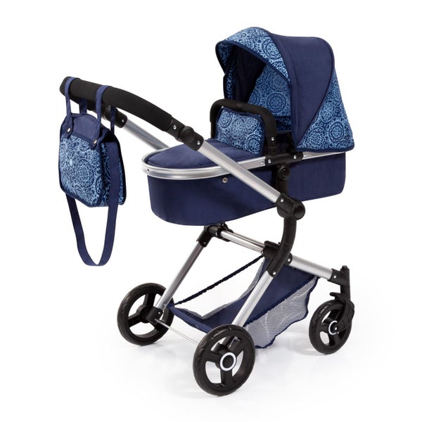 Bayer Neo Vario Combi Dolls Pram - Blue Carousel 1