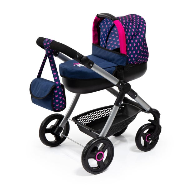 Bayer KD PRAM WITH HANDBAG - Navy Carousel 2