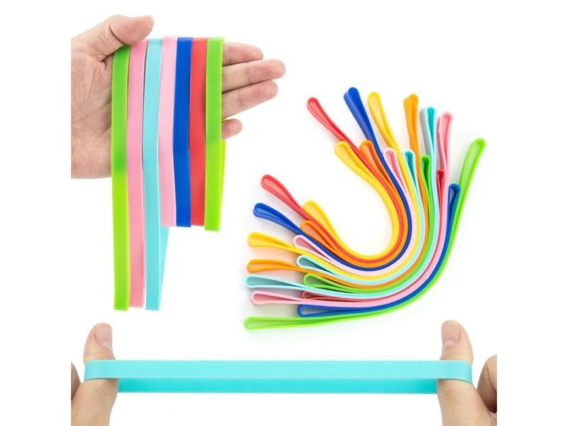 10PCS Large Multicolor Silicone Rubber Bands For Notebook Gear Gifts Carousel 2