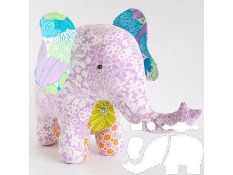 YOMDID Lovely Elephant Templates DIY Toys Decoration Ruler Sewing Pattern With Carousel 1