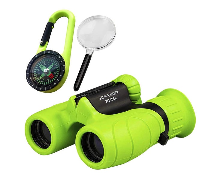 FancyGrab Set of 8X Magnification HD Kids Binoculars Compact Kids Toy with Co... Carousel 2
