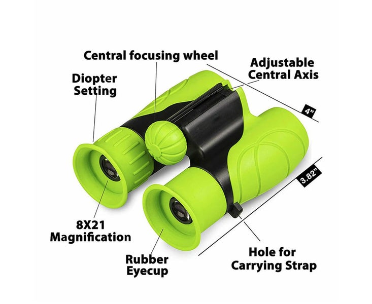 FancyGrab Set of 8X Magnification HD Kids Binoculars Compact Kids Toy with Co... Carousel 3