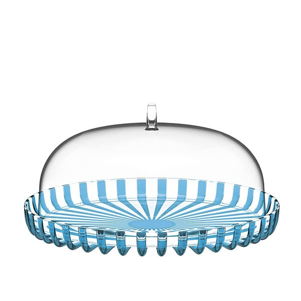 Guzzini Dolcevita 31cm Cake Tray Storage Display Container w Dome Lid Turquoise Carousel 1