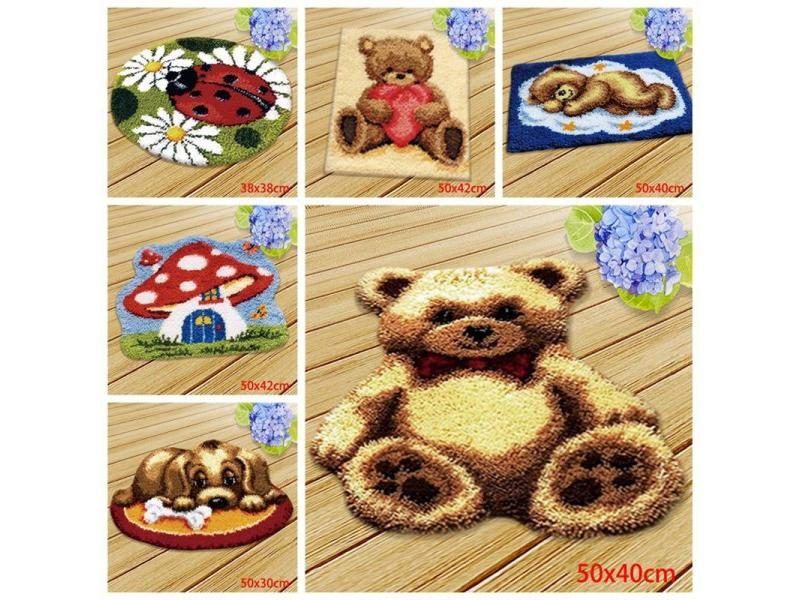 Cute Bear Carpet Embroidery Latch Hook Kit Cartoon Animal Undefined Latch Hook Carousel 2