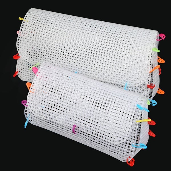Grid Hook Crafts DIY Latch Hook Bags Handcraft Bag Rug Hook Bags Plastic Mesh Carousel 1