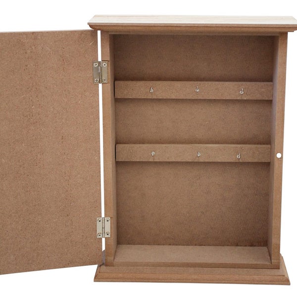 LVD MDF Mandala 28cm Key Box Keeper Storage Organiser Rectangle Natural Carousel 3