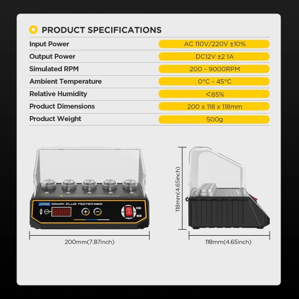 AUTOOL SPT360 Car Spark Plug Tester Ignition Testers Automotive Diagnostic To... Carousel 10
