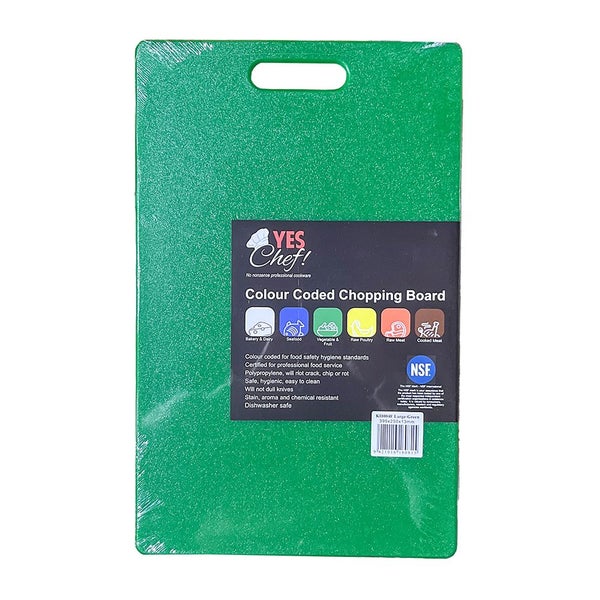 Chopping Board Lge Green 395x250x13 Carousel 1